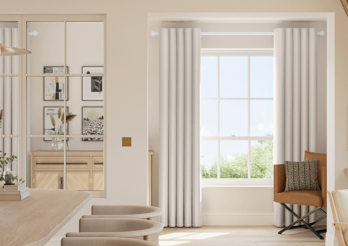 Dew Drop, Metallic Taupe - Made to Measure Curtains - Image 3